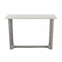 Epsom Rectangular Console Table with concrete effect top