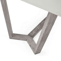 close up of the solid wood legs on the Epsom 150cm Rectangular Dinner Table