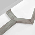 close up of the solid wood with enhanced wood grains 