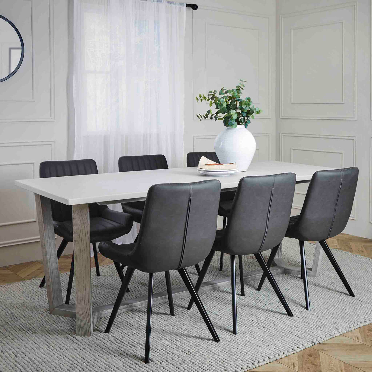 lifestyle image of the Epsom 210cm Rectangular Dining Table