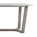 close up of the solid wood legs on the Epsom 210cm Rectangular Dining Table