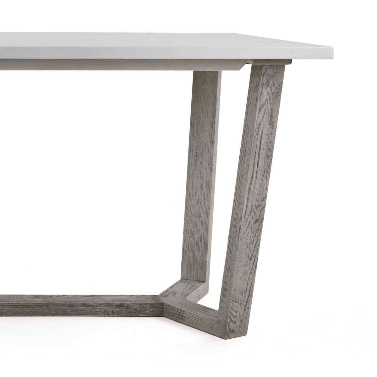 close up of the solid wood legs on the Epsom 210cm Rectangular Dining Table