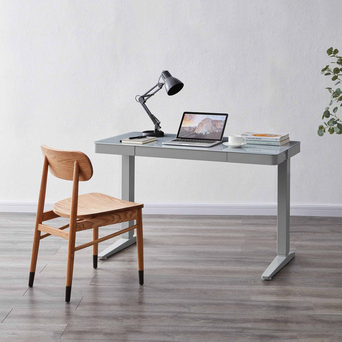 Lana Grey Wireless Smart Office Desk Lifestyle