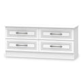Killgarth White 4 Drawer Low Storage Chest from Roseland furniture