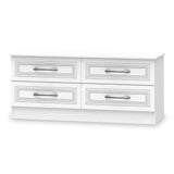 Killgarth White 4 Drawer Low Storage Chest from Roseland furniture