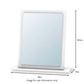 Killgarth White Vanity Mirror dimensions