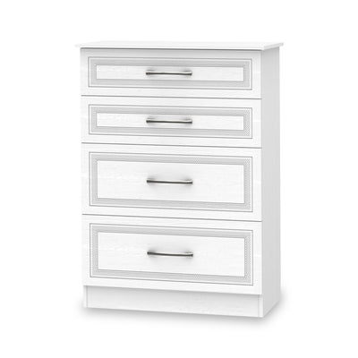 Killgarth White 4 Drawer Deep Chest