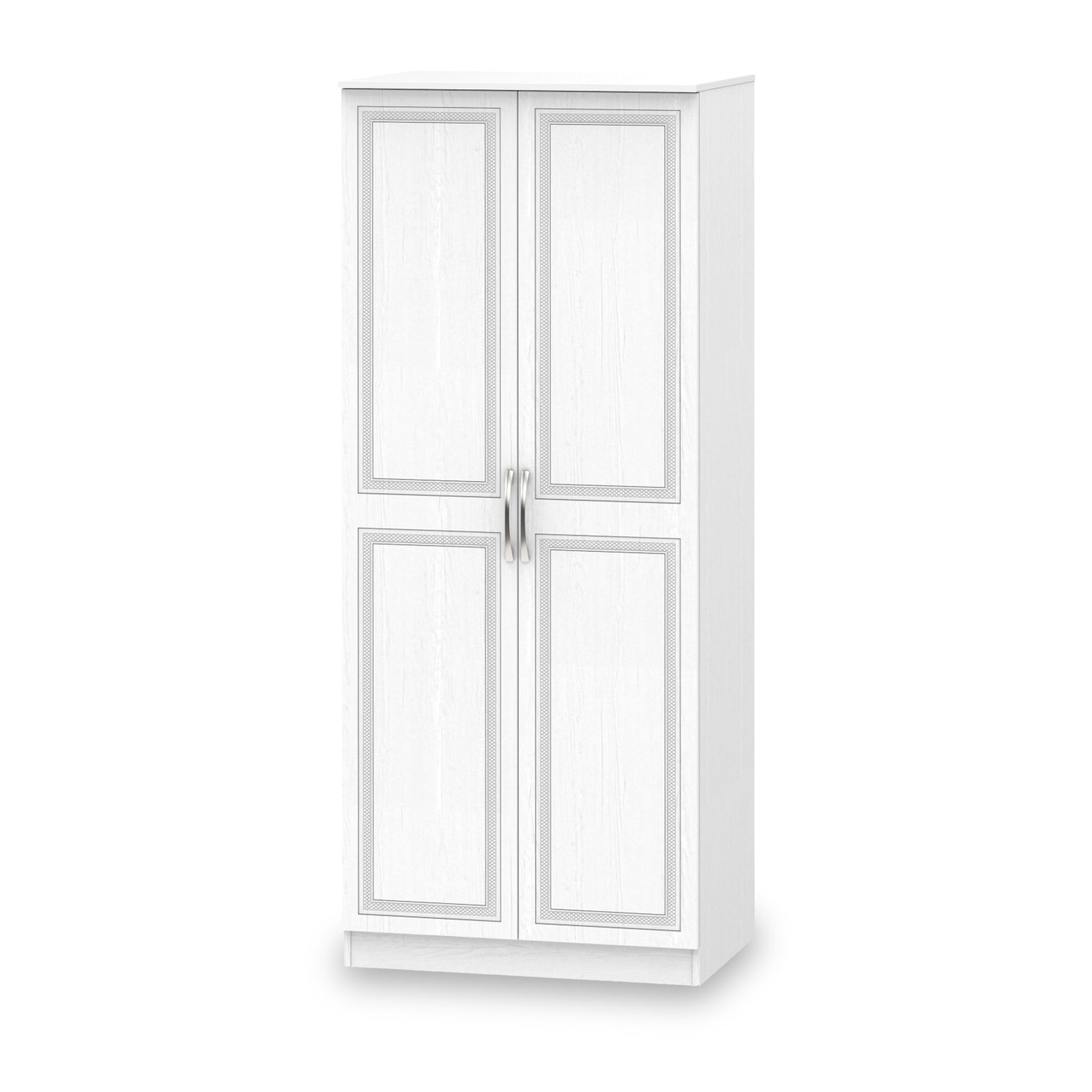 Killgarth White 2 Door Double Wardrobe from Roseland Furniture