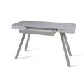 Slias Light Grey Wireless Smart Tech Office Desk with metal frame