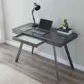 Silas 3.0 Charcoal Smart Office Desk with drawer