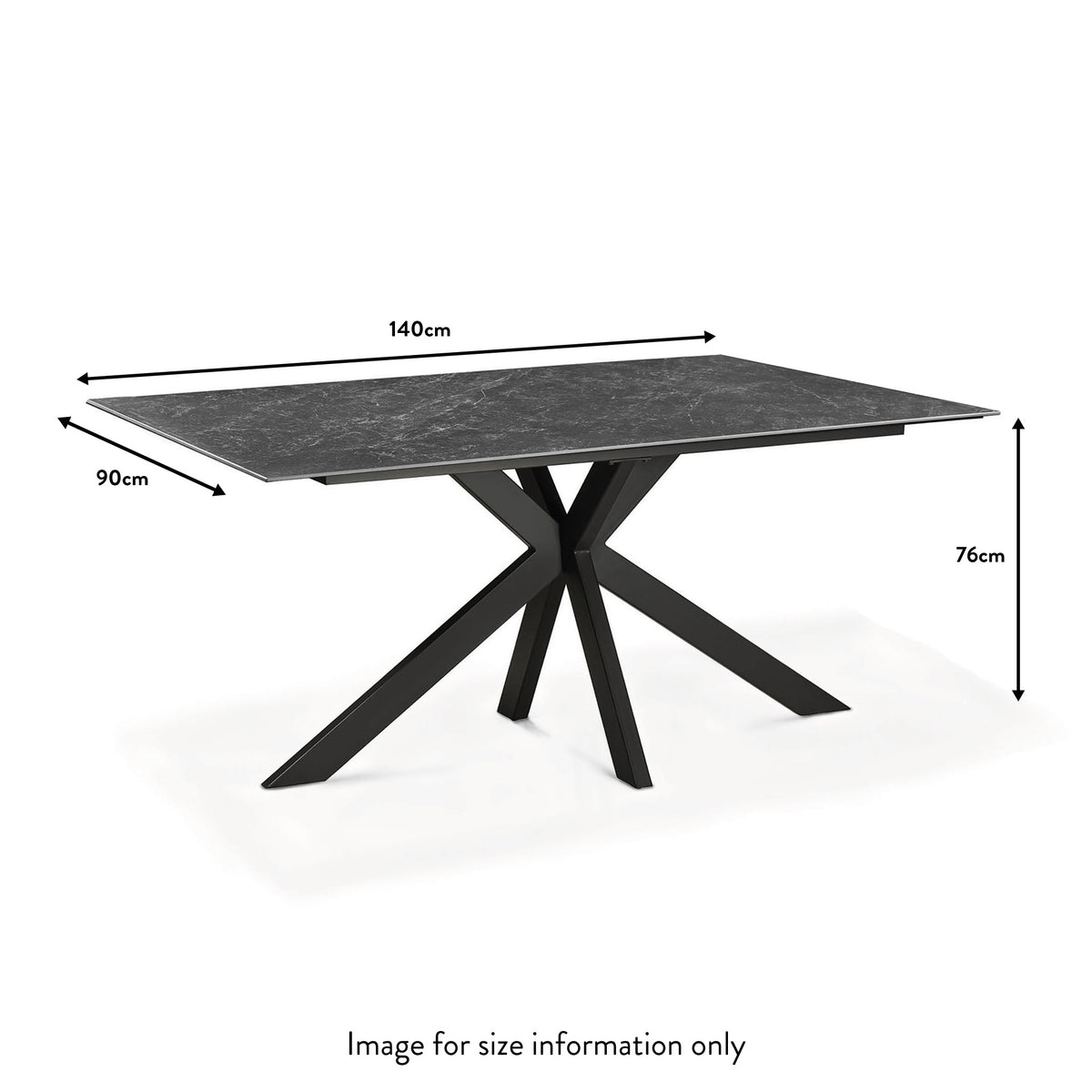 Harlow 140cm Ceramic Dining Table