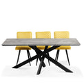 Henley 180cm Ceramic Dining Table - Shown with chairs