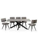 Henley 180cm Ceramic Dining Table - Shown with chairs