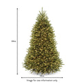 Dunhill Prelit Warm White LED Fir 7ft Tree dimensions