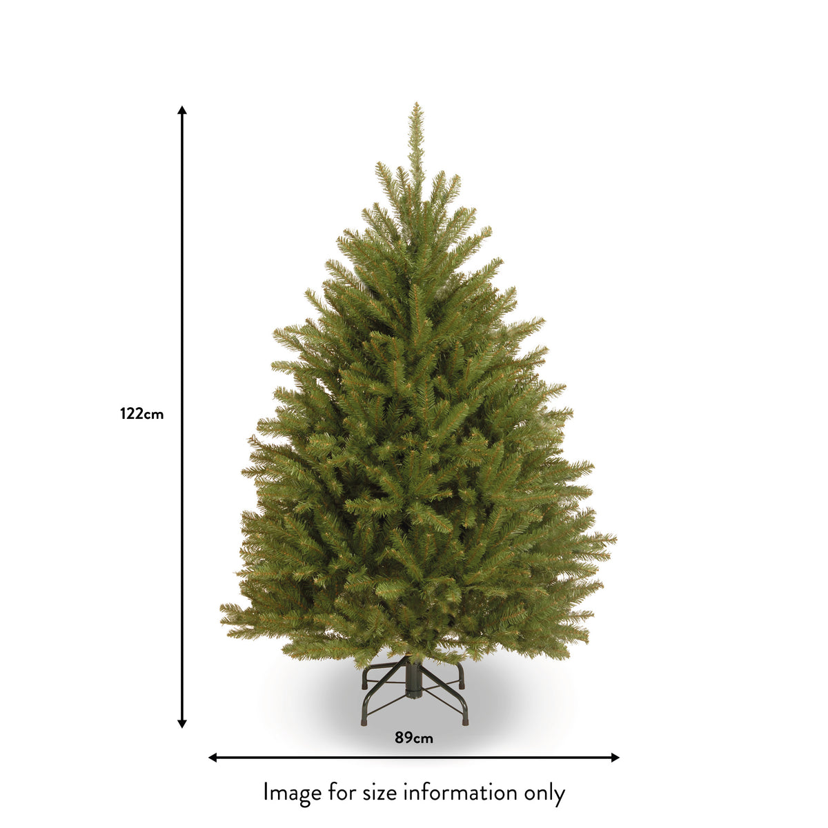 Dunhill Fir 4ft Christmas Tree dimensions
