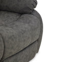 Anton Charcoal Zonica Leather Reclining 3 Seater Sofa