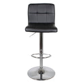 Front view of the Shadow Grey Elton Adjustable Breakfast Bar Stool from Roseland Furniture