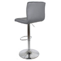 Back view of the Sky Grey Elton Adjustable Breakfast Bar Stool from Roseland Furniture