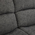 Anton Charcoal Zonica Leather Reclining 3 Seater Sofa