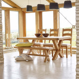 Malvern Oak Dining Chair with Padded Seat