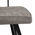 Flynn Dining Chair - Grey PU Faux Leather