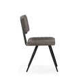 Flynn Dining Chair - Grey PU Faux Leather