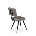 Flynn Dining Chair - Grey PU Faux Leather