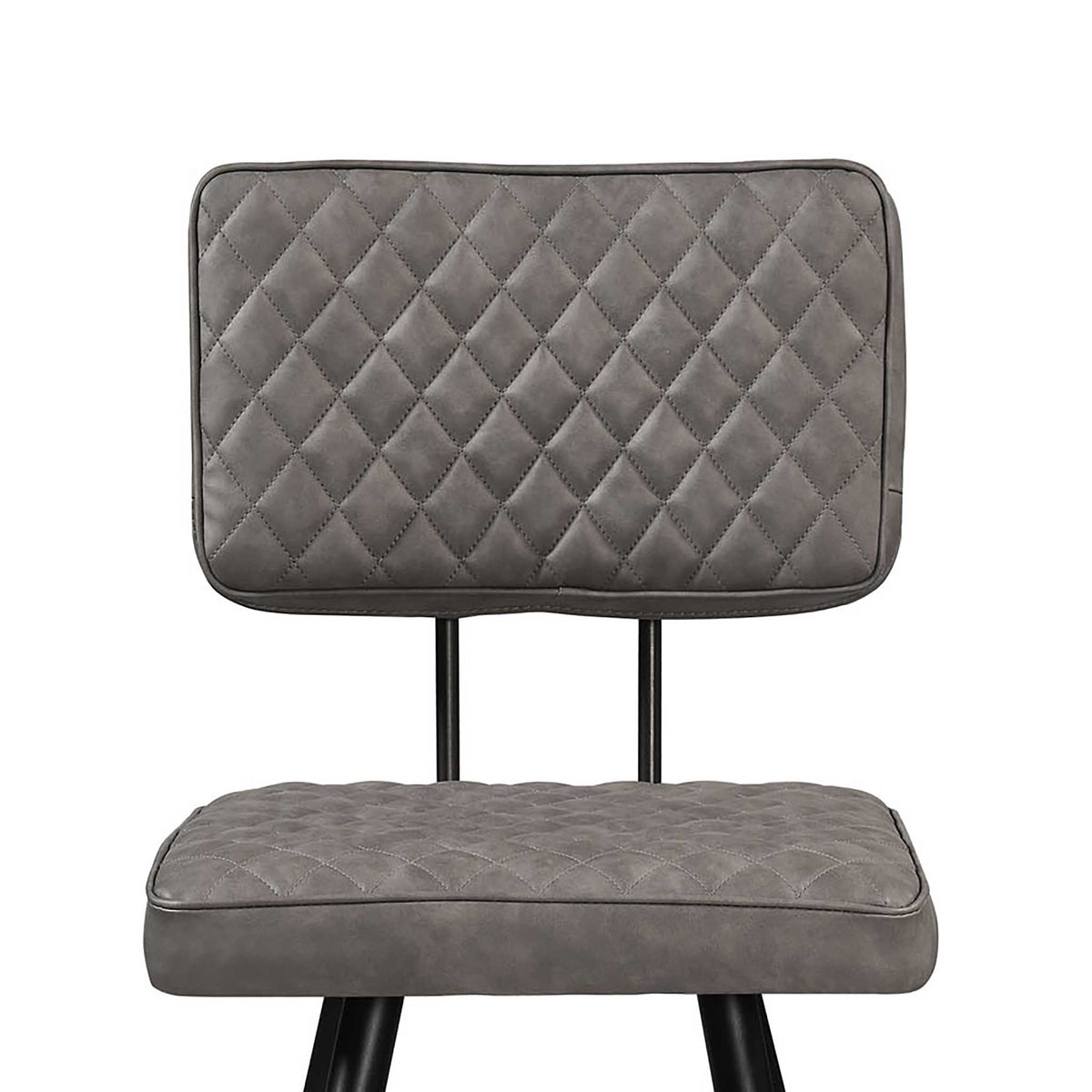 Flynn Dining Chair - Grey PU Faux Leather