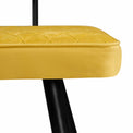 Flynn Dining Chair - Mustard Velvet