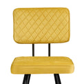 Flynn Dining Chair - Mustard Velvet
