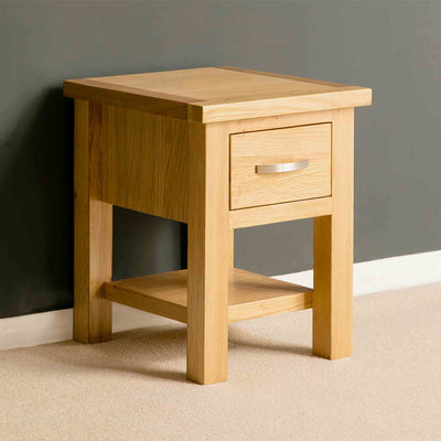 London Oak Lamp Table