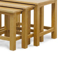 London Oak Nest of Tables - Close up of nesting