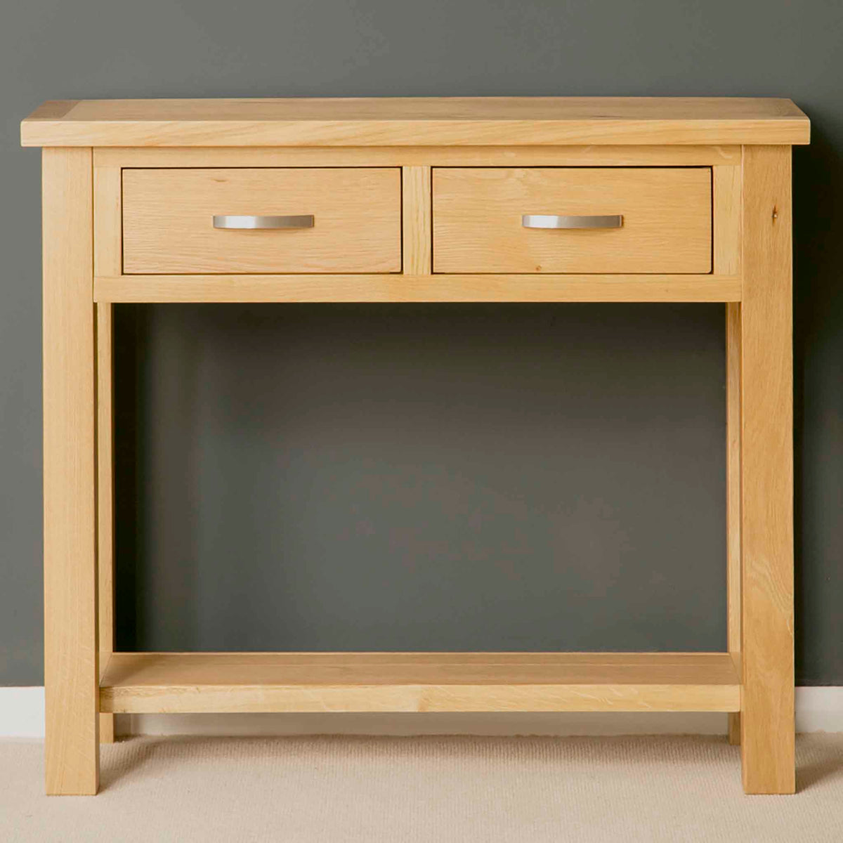 The London Oak Console Table by Roseland Furniture
