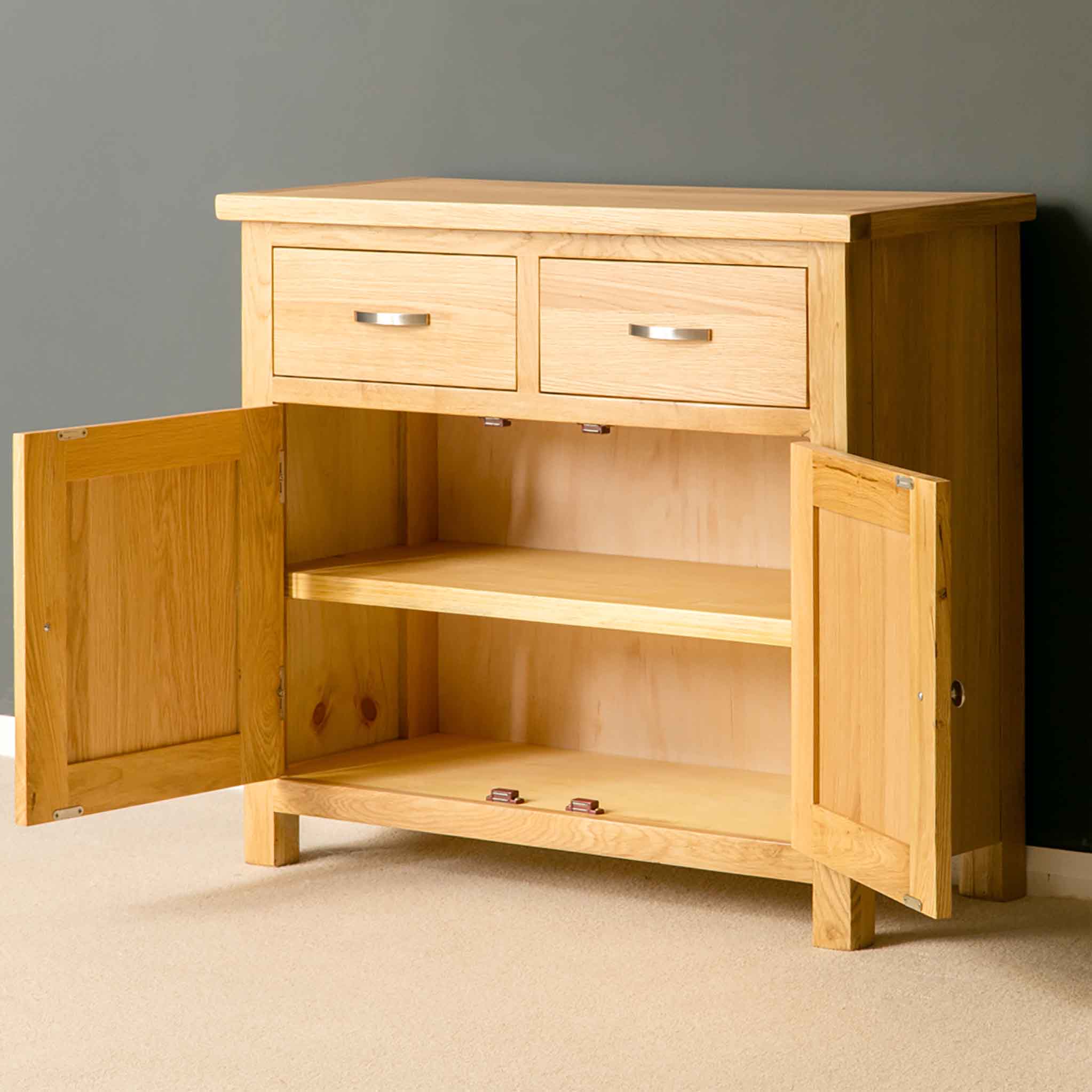 London oak mini sideboard deals