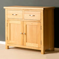 London Oak Small Sideboard Side view