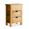 London Oak Hall Table with Baskets by Roseland Furniture