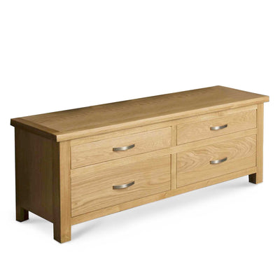 London Oak Large Smart TV Stand