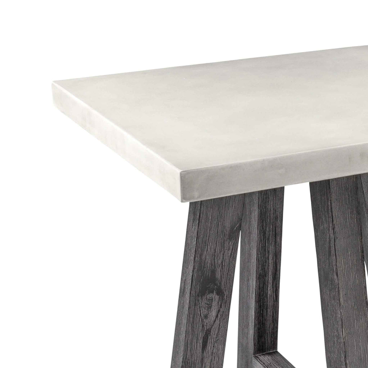 Saltaire Industrial Grey Concrete Side Table