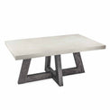 Saltaire Industrial Light Grey Concrete Coffee Table from Roseland Furniture