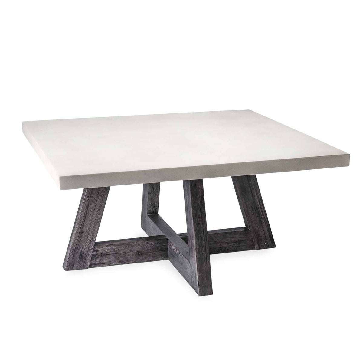 Saltaire Industrial Grey Square Concrete Coffee Table from Roseland Furniture