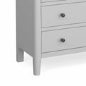 Elgin Grey 2 Over 3 Chest of Drawers - Close up of feet