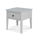 Elgin Grey Side Lamp Table - Side view