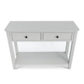 Elgin Grey Large Console Table - Looking down on Console Table 