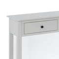 Elgin Grey Large Console Table - Close up of drawer front