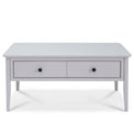 Elgin Grey Coffee Table with Drawer - Front View