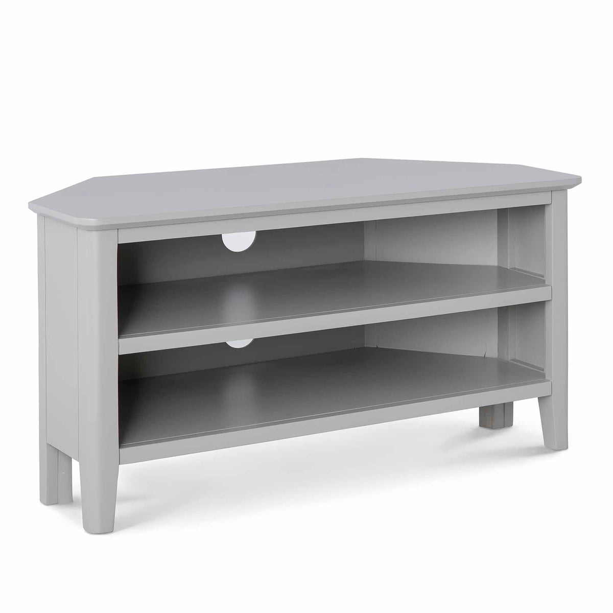 Elgin Grey corner TV stand from Roseland Furniture