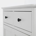 Elgin Grey Small Sideboard - Close up of drawer fronts