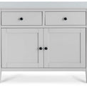 Elgin Grey Small Sideboard - Close up of cupboard doors