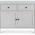 Elgin Grey Small Sideboard - Close up of cupboard doors