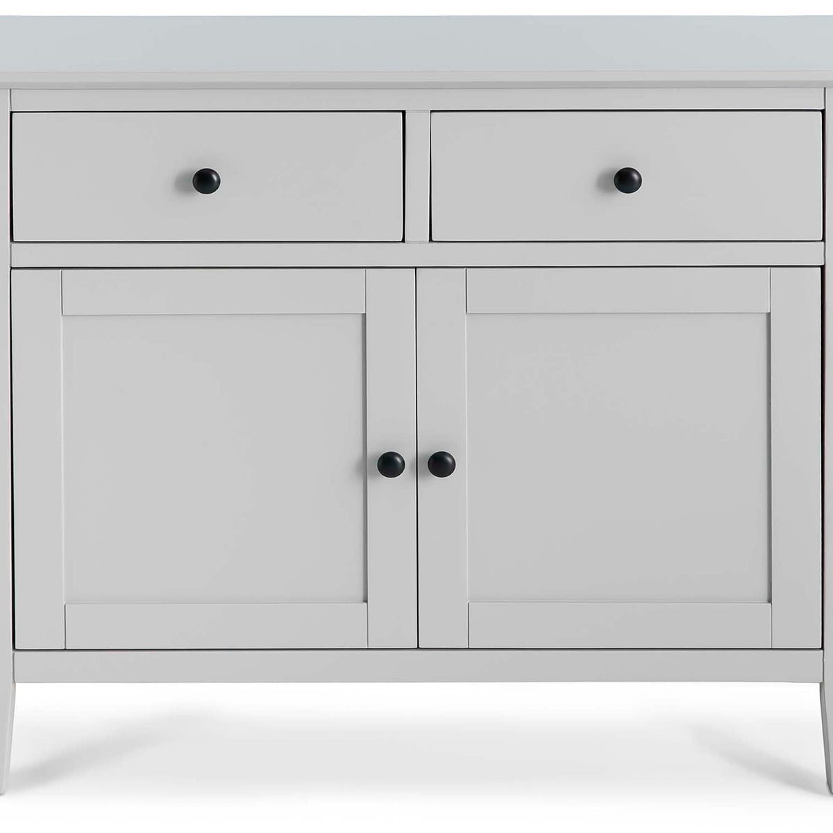 Elgin Grey Small Sideboard - Close up of cupboard doors